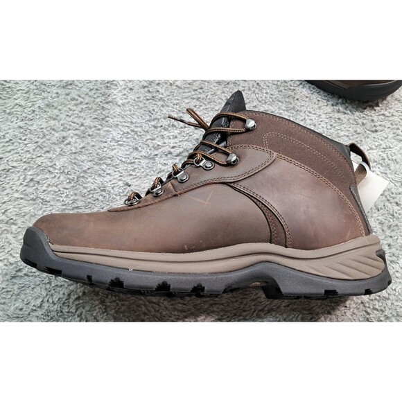 New Timberland Boots Men's 12 Flume Trail Fully Waterproof Mid Hiking Hiker Work - Picture 4 of 13